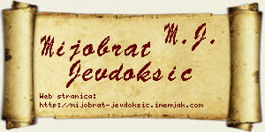 Mijobrat Jevdoksić vizit kartica